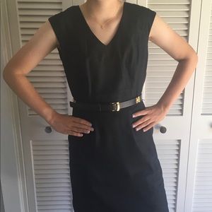 Navy Dress with Belt!